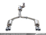 AWE: 2016-18 Audi A6 3.0T C7 - Touring Edition Exhaust (Quad Outlet / Chrome Silver Tips)