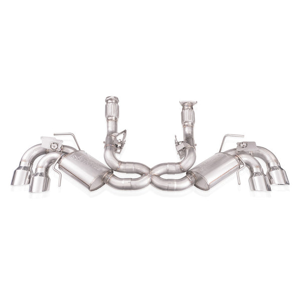 STAINLESS WORKS: 2020-21 Chevrolet Corvette C8 6.2L -- Legend Cat-Back Exhaust w/ Polished Tips