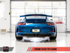 AWE: 2015-2019 Porsche 991 GT3 | GT3 RS - Center Muffler Delete (Chrome Silver Tips)