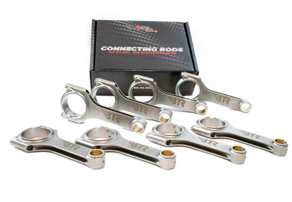 BTR:  4340 FORGED H BEAM CONNECTING RODS W/ARP BOLTS, 6.125