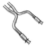 Kooks Headers & Exhaust:  2007-2010 FORD MUSTANG SHELBY GT500 3" GREEN CATTED X PIPE 5.4L