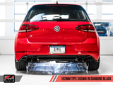 AWE: 2015-17 Volkswagen MK7 Golf R - SwitchPath Exhaust (102mm Diamond Black Tips)