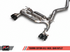 AWE: 2012-2016 BMW 328i 2.0T Touring Edition Exhaust Quad Outlet Chrome Silver Tips 80mm
