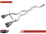 AWE: 2015-18 BMW M3 3.0T - Non-Resonated Track Edition Exhaust (Chrome Silver Tips 90mm)