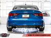 AWE: 2015-2020 Audi 8V S3 - Track Edition Exhaust (102mm Diamond Black Tips)