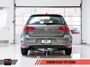 AWE: 2015-17 Volkswagen Golf MK7 1.8T - Track Edition Exhaust (Diamond Black Tips 90mm)