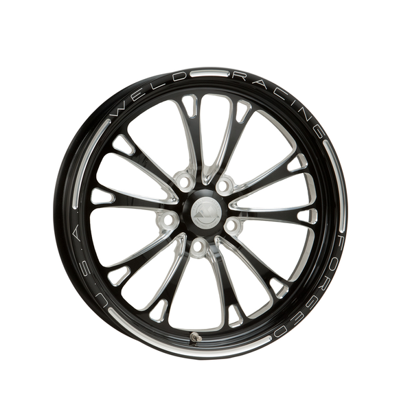 Weld: 18x6 1-Piece Black Drag Wheel