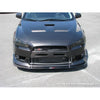 APR Front Wind Splitter 2008-Up Mitsubishi Evolution X with OEM lip