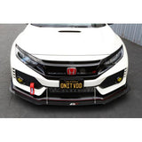 APR Front Wind Splitter 2017-UP Honda Civic Type R (with OEM Lip)