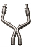 Kooks Headers & Exhaust:  2005-2010 FORD MUSTANG GT 3" X 3" CATTED X PIPE 4.6L