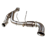 Kooks Headers & Exhaust:  2015 + Ford F150 Coyote 5.0L 4V  3" Stainless Steel OEM Exhaust GREEN Catted Y Pipe
