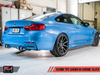 AWE: 2015-2020 BMW M4 3.0T - Non Resonated SwitchPath Exhaust Diamond Black Tips 102mm