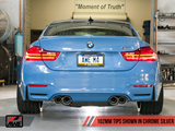 AWE: 2015-2020 BMW M4 3.0T - Non Resonated SwitchPath Exhaust Chrome Silver Tips 102mm