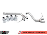 AWE: 2015-18 Porsche 95B Macan - Track Edition Exhaust (Diamond Black 102mm Tips)