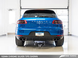 AWE: 2015-18 Porsche 95B Macan - Track Edition Exhaust (Chrome Silver 102mm Tips)