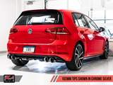 AWE: 2018 Volkswagen MK7.5 Golf R - SwitchPath Exhaust w/ 102mm Chrome Silver Tips