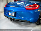 AWE: 2014-16 Porsche 981 Boxster | Cayman - Performance Exhaust (Diamond Black Tips)
