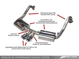 AWE: 2014-16 Porsche 981 Boxster | Cayman - Performance Exhaust (Chrome Silver Tips)