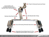 AWE: 2010-16 Audi S5 Sportback - Touring Edition Exhaust System / Resonated Downpipes (Chrome Silver Tips)