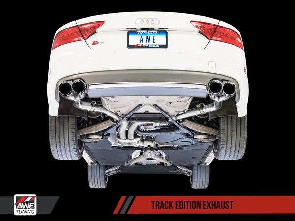 AWE: 2012-18 Audi S7 4.0T - Track Edition Exhaust (Diamond Black Tips)