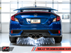 AWE: 2017-20 Honda Civic SI - Track Edition Exhaust w/ Front Pipe (Dual Chrome Silver Tips)