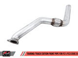 AWE: 2017-2020 Honda Civic SI - Touring Edition Exhaust w/ Front Pipe (Triple Chrome Silver Tips)