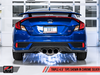 AWE: 2017-2020 Honda Civic SI - Track Edition Exhaust w/ Front Pipe Triple Chrome Silver Tips