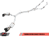 AWE: 2018-2020 Audi B9 S4 3.0T Quattro Touring Edition Exhaust Diamond Black 102mm Tips