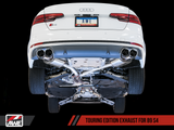 AWE: 2018-2020 Audi B9 S4 3.0T Quattro Touring Edition Exhaust Diamond Black 102mm Tips
