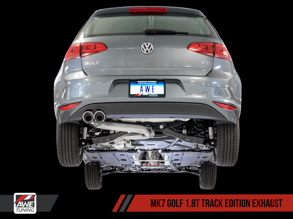 AWE: 2015-17 Volkswagen Golf MK7 - Track Edition Exhaust (Chrome Silver Tips 90mm)