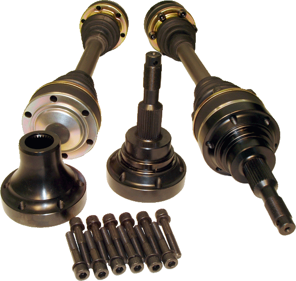 Driveshaft Shop: DODGE 1996-2000 Viper (with Quaife Differential) 1200HP Level 5 Direct Bolt-In Axle with Diff Stubs