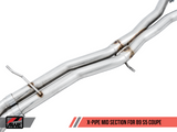 AWE: 2017-2020 Audi B9 S5 Coupe - Touring Edition Exhaust System Chrome Silver 90mm Tips