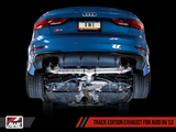 AWE: 2015-2020 Audi 8V S3 - Track Edition Exhaust (102mm Diamond Black Tips)