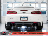 AWE: 2017-19 Chevrolet Camaro SS | ZL1 - Track Edition Catback Exhaust Non-Resonated (Chrome Silver Tips Quad Outlet)